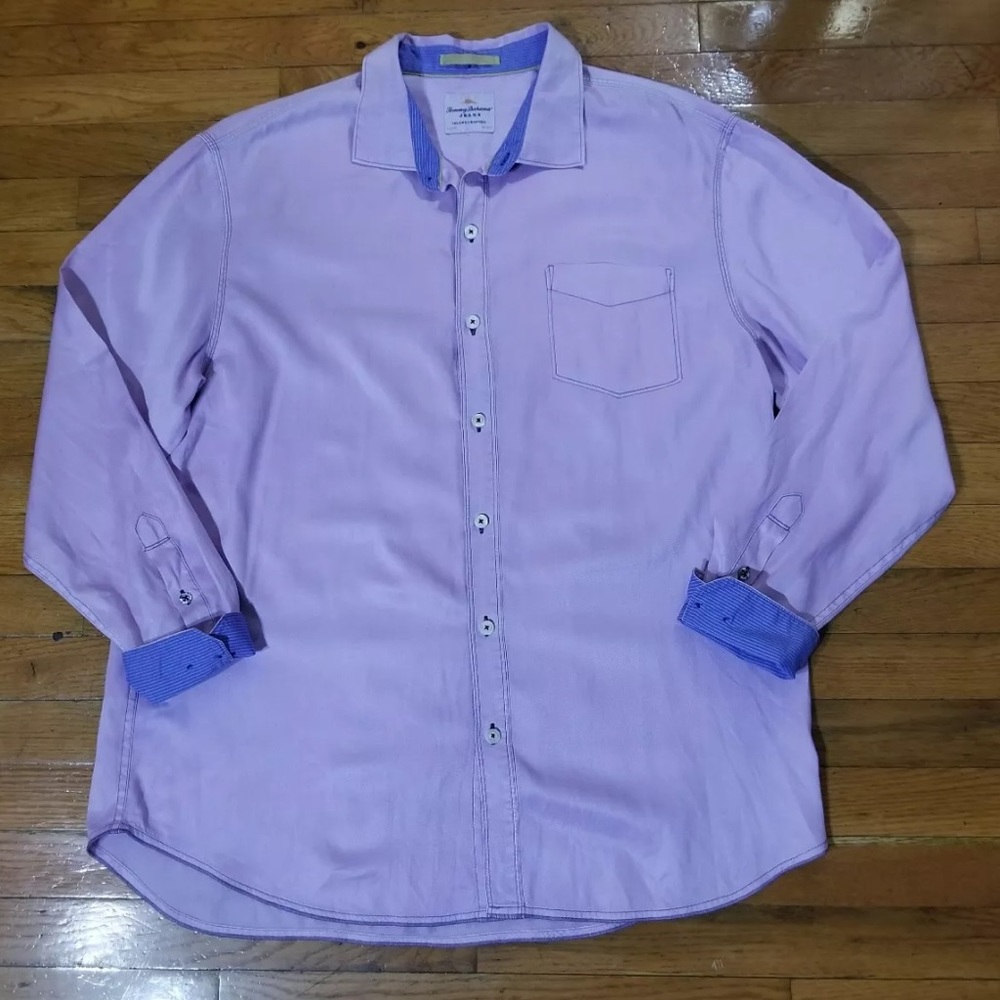 TOMMY BAHAMA Island Crafted Long Sleeve Purple